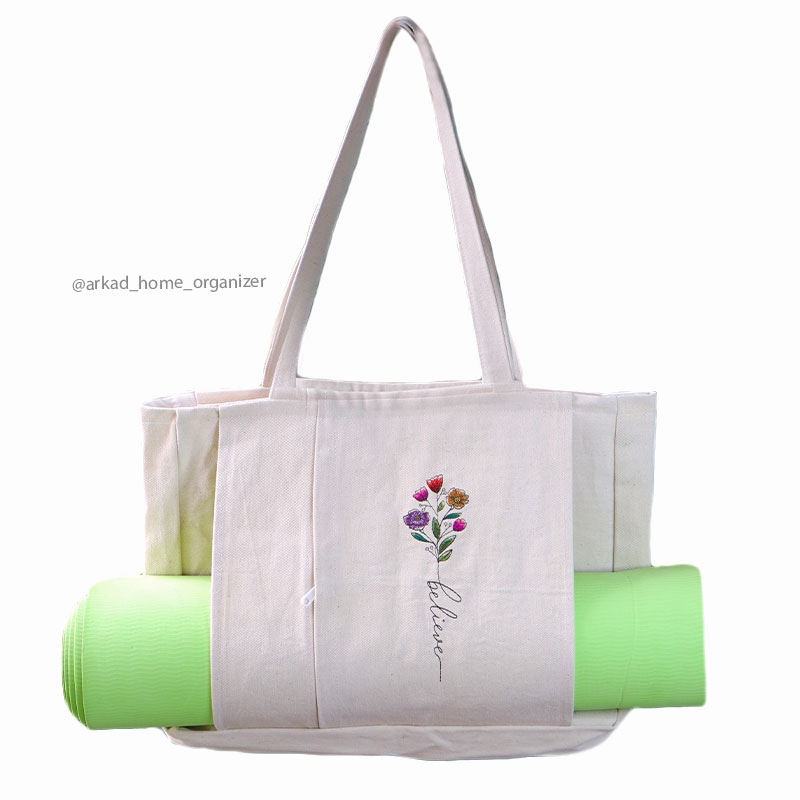 کیف مت یوگا گلدوزی شده ( طرح belive)